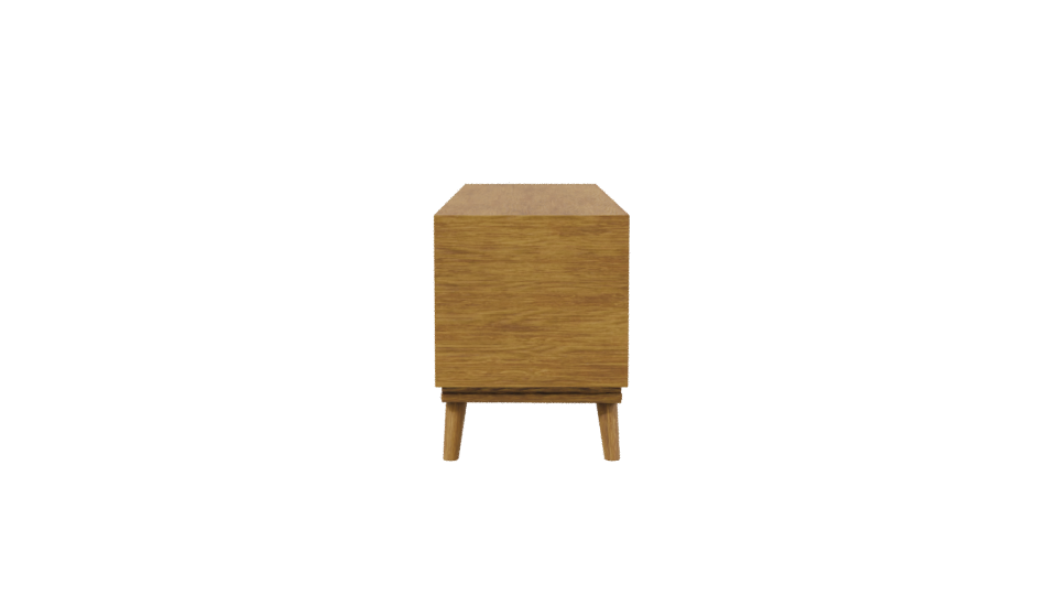 Stylish Wooden TV Stand 3D - Professional 3D Model Render 2