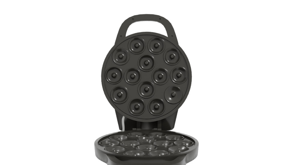 Multi-Cavity Donut Maker 3D - Professional 3D Model Render 11