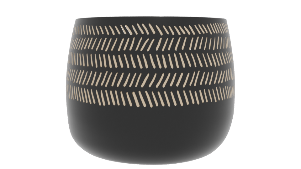Stylish Decorative Pot Model - Professional 3D Model Render 12