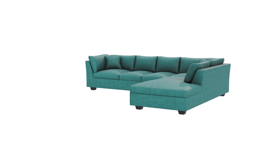 Elegant Modern Sectional Sofa 3D - Professional 3D Model Render 12
