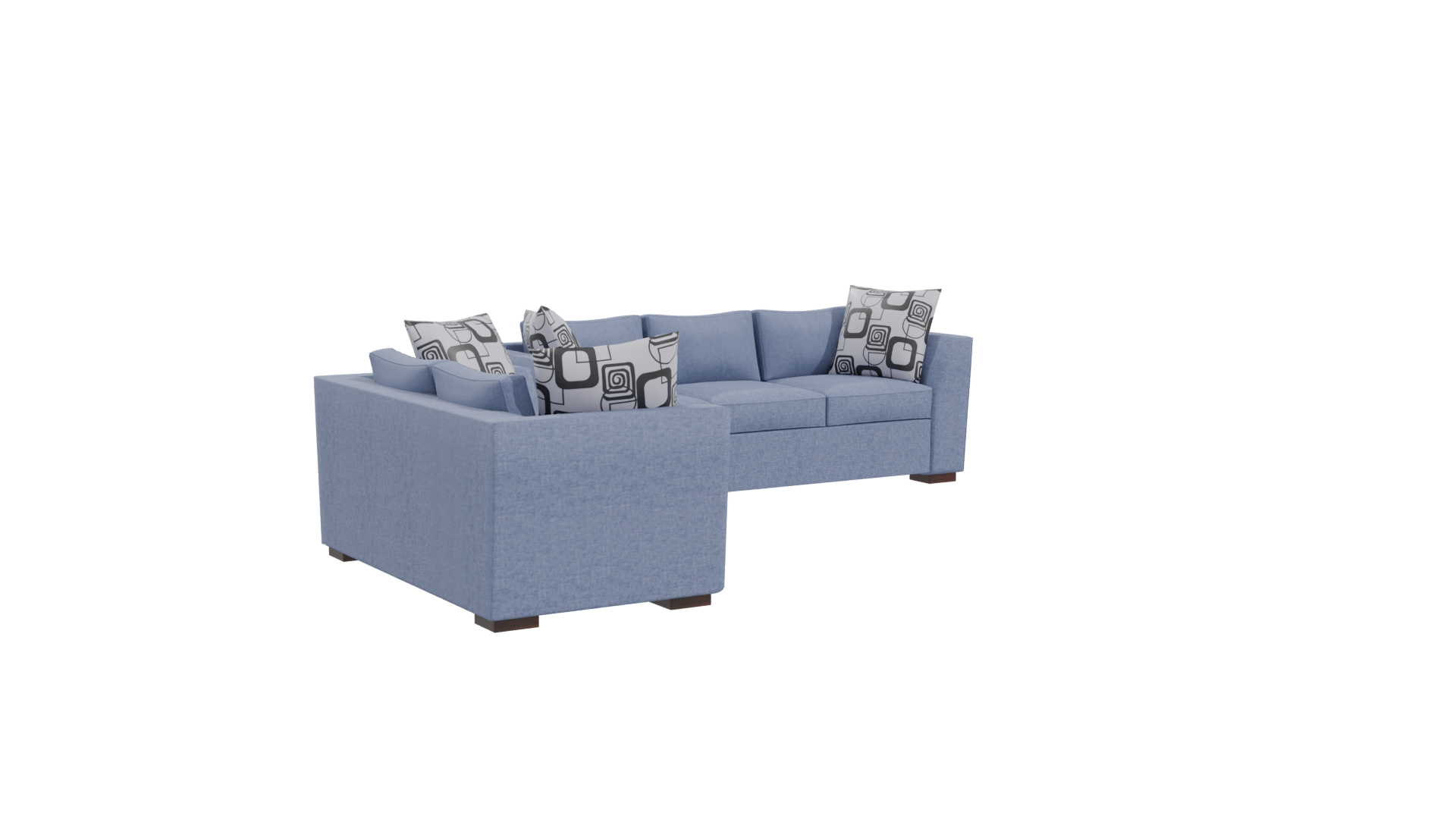 Contemporary Fabric Sofa Set 3D Model - Professional 3D Model Render 10