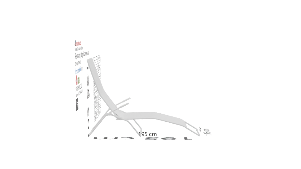 Adjustable Outdoor Recliner Model - Professional 3D Model Render 8