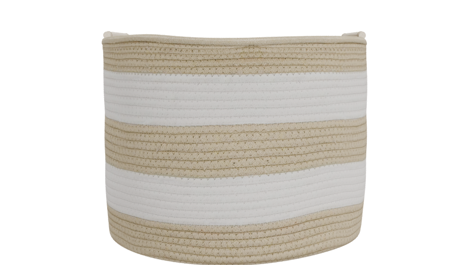 Stylish Woven Storage Basket 3D Model - Professional 3D Model Render 11