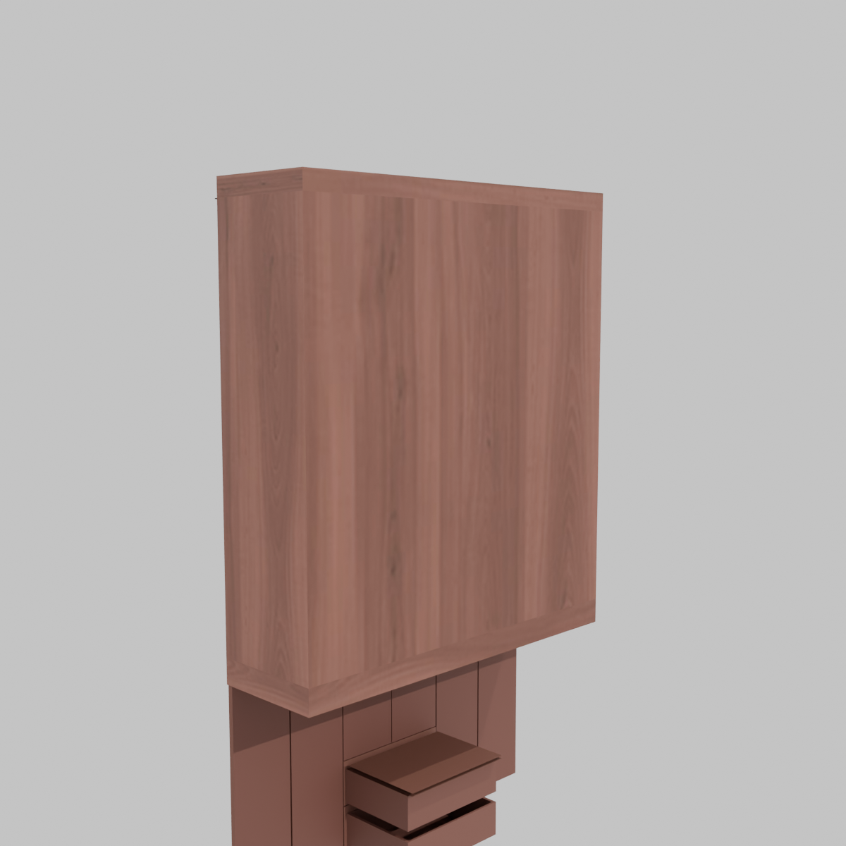 Clóset Trancura 6 Puertas 2 Cajones Cerezo