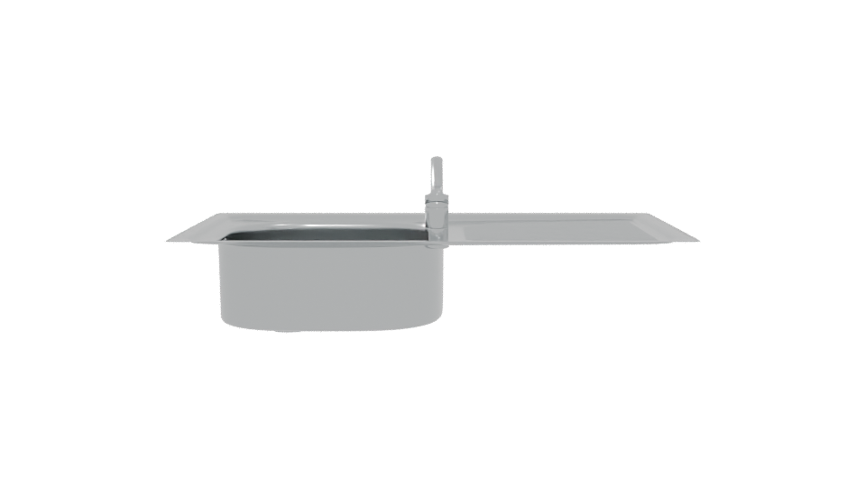 Stylish Kitchen Sink Model 3D - Professional 3D Model Render 5