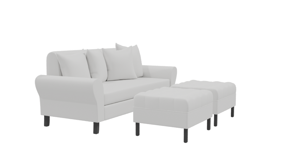 Stylish Modern Sofa 3D Model - Professional 3D Model Render 9