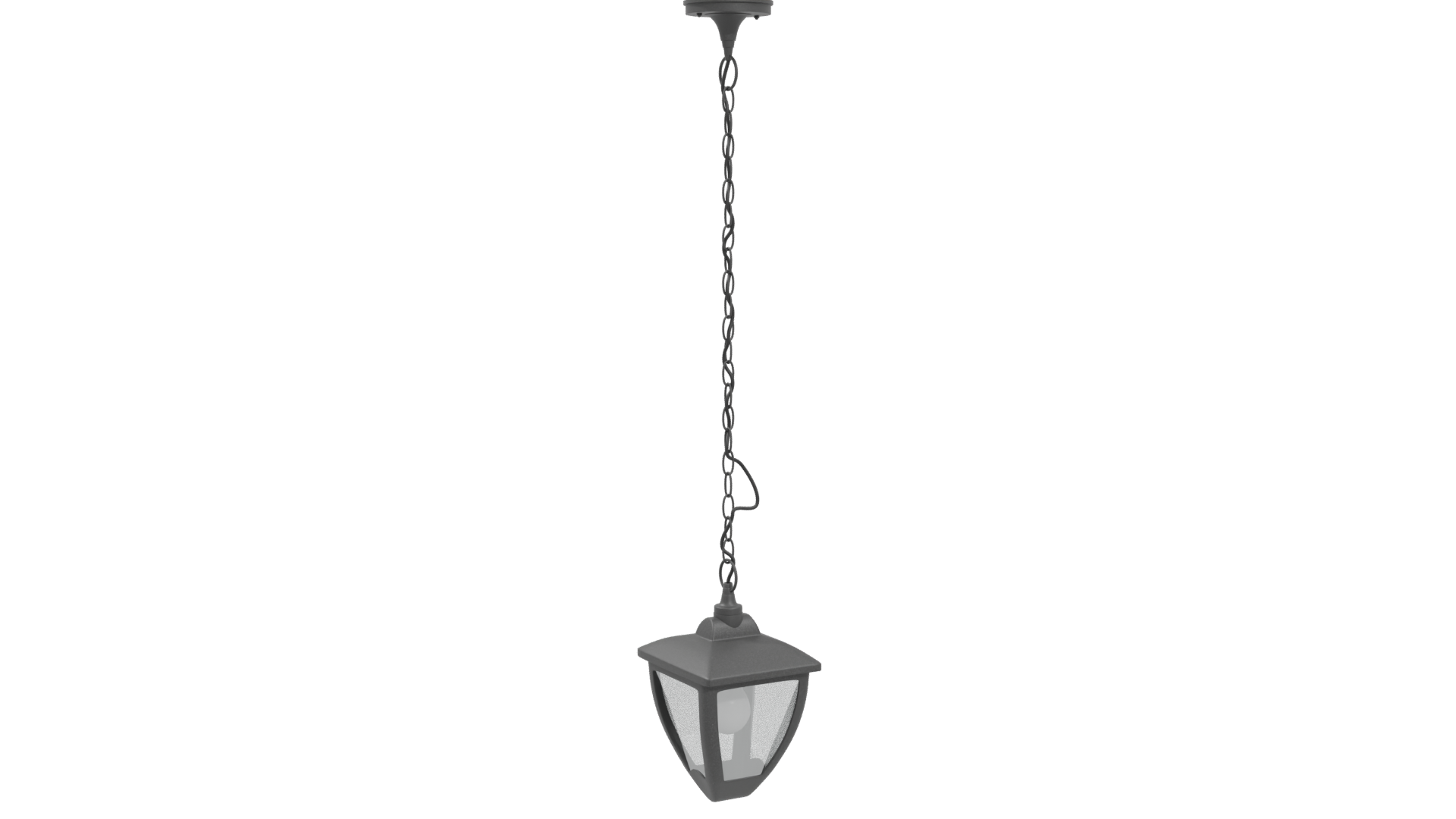 Elegant Hanging Light Fixture 3D - Professional 3D Model Render 4