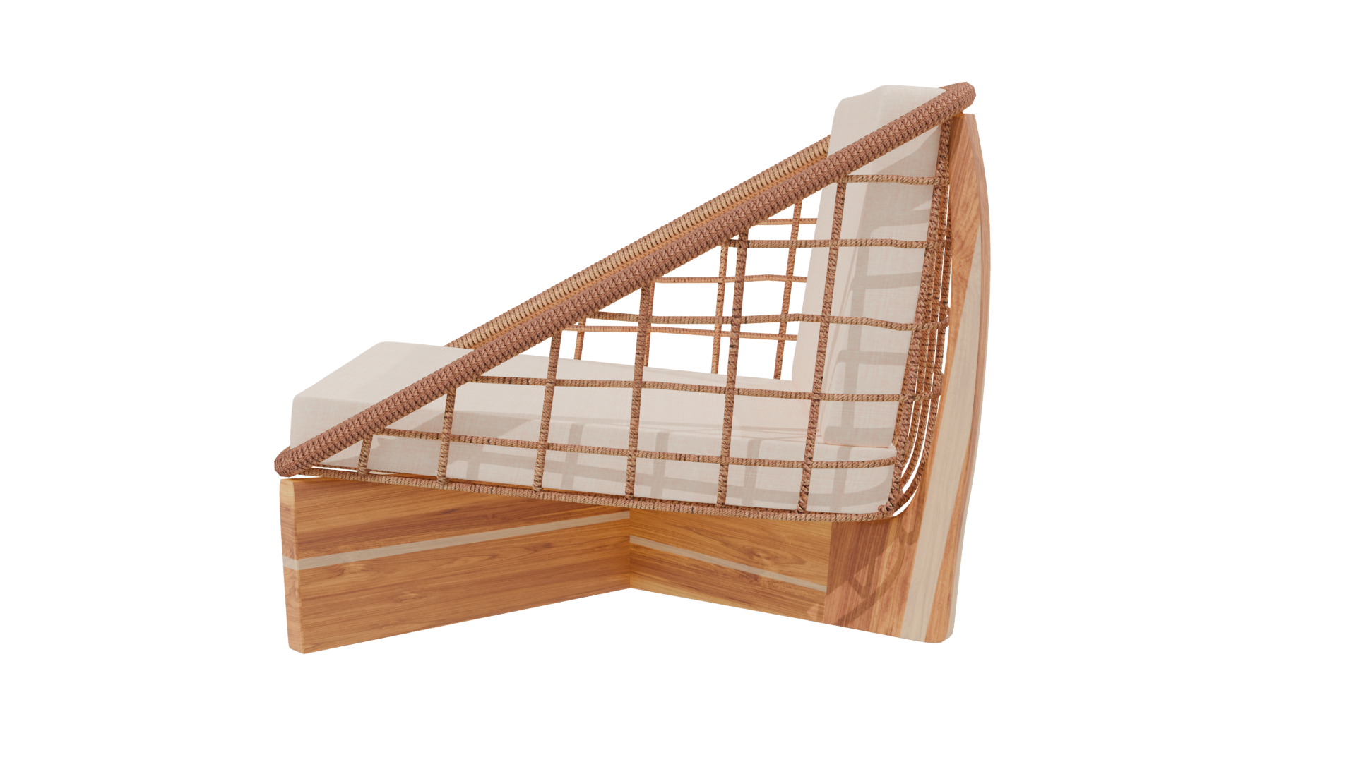 Stylish Minimalist Lounge Chair 3D - Professional 3D Model Render 2