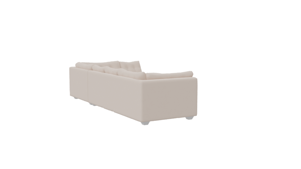 Elegant Sectional Sofa Model - Professional 3D Model Render 7
