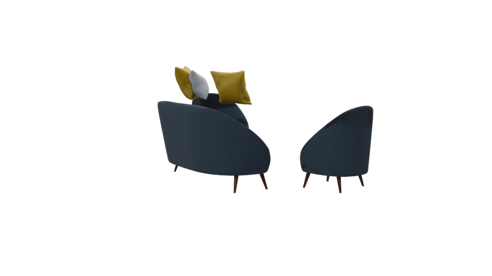 Stylish Modern Sofa Set 3D - Professional 3D Model Render 7