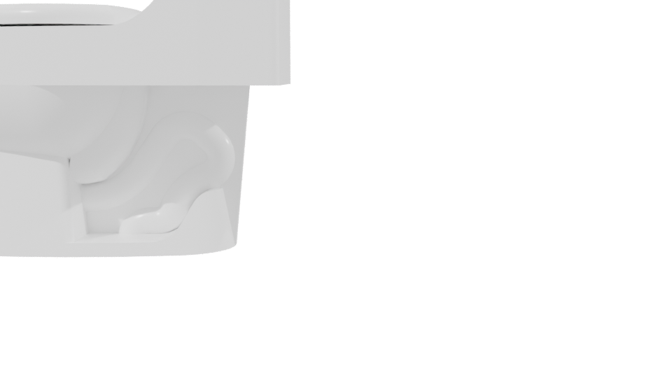 Contemporary Ceramic Toilet 3D Model - Professional 3D Model Render 2