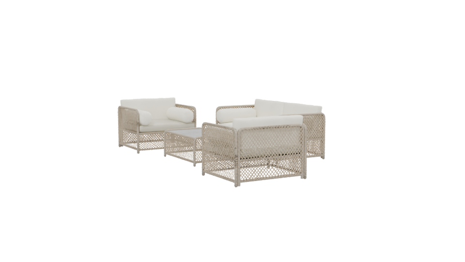 Modern Outdoor Sofa Set 3D - Professional 3D Model Render 13