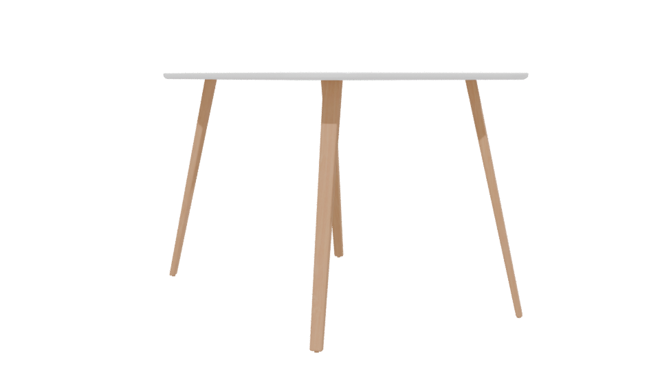 Contemporary Wooden Dining Table 3D Model - Professional 3D Model Render 13