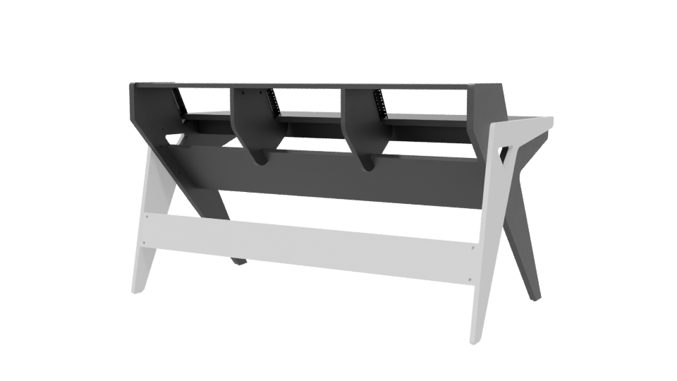 Minimalist Study Desk Model - Professional 3D Model Render 6