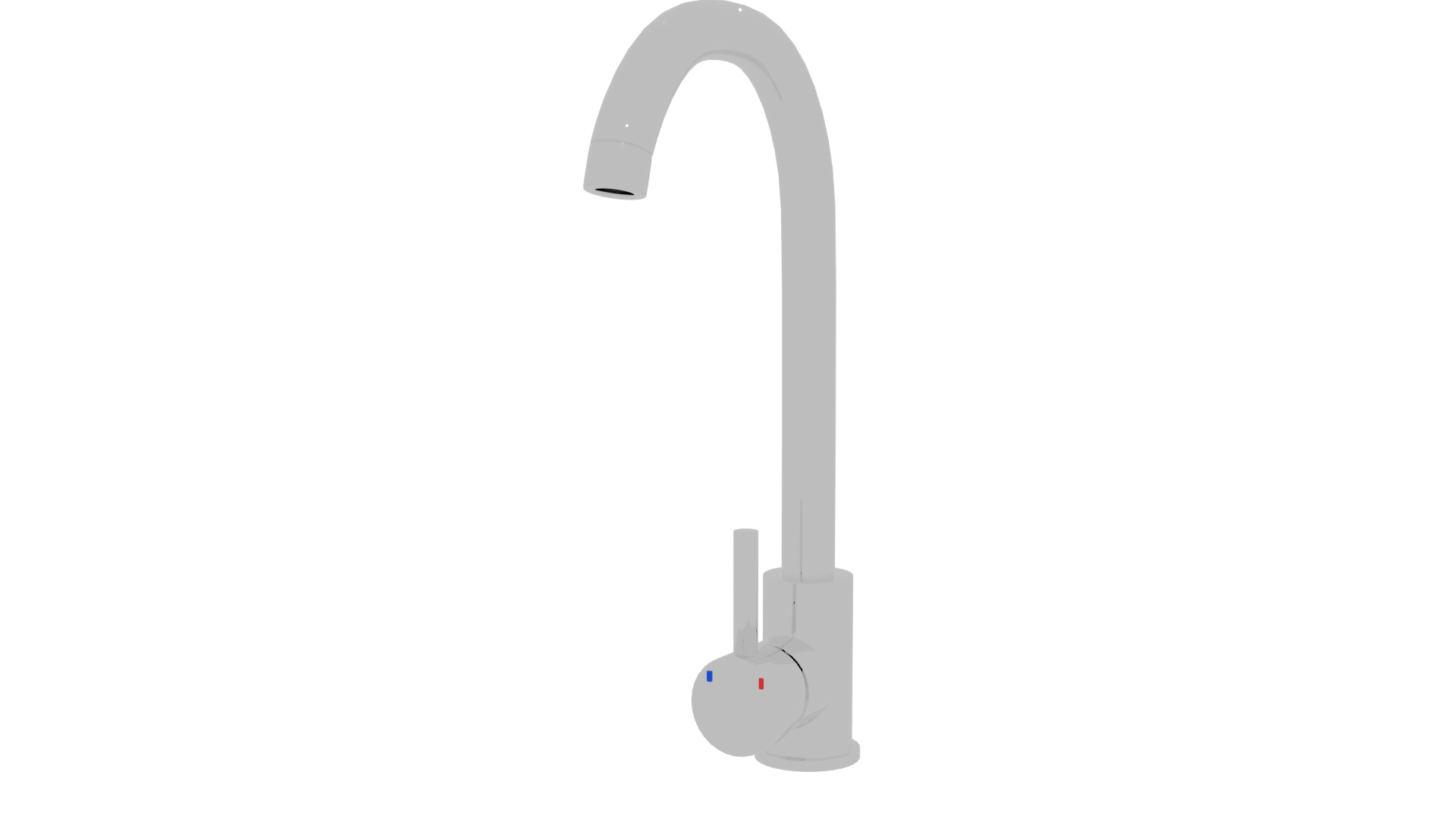 Sleek Chrome Showerhead 3D Model - Professional 3D Model Render 12