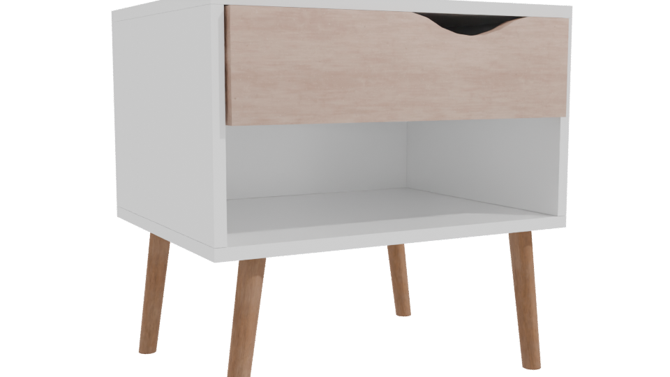Minimalist Nightstand 3D Model - Professional 3D Model Render 10