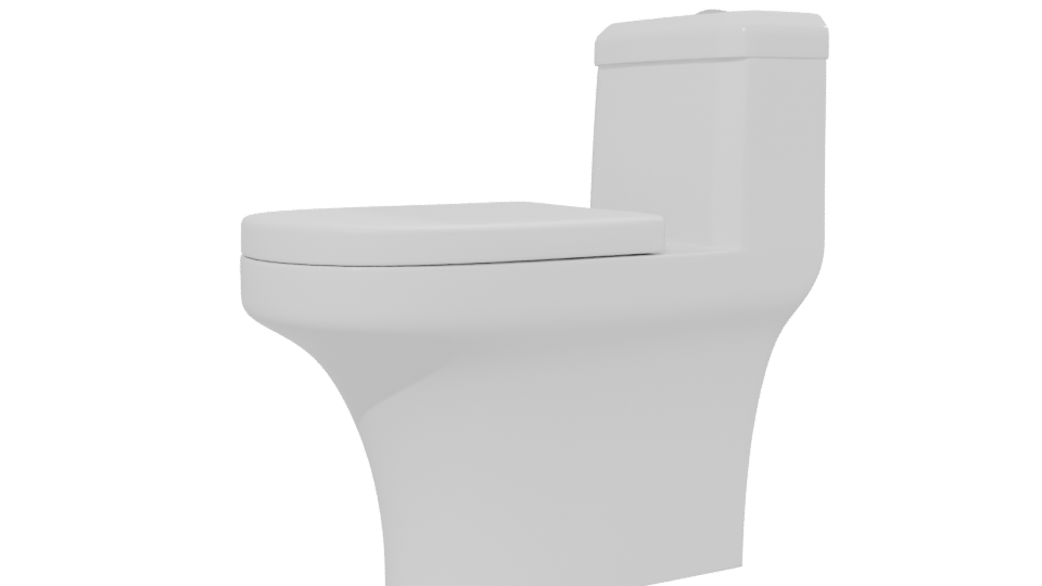Contemporary Bathroom Toilet Model 3D - Professional 3D Model Render 13