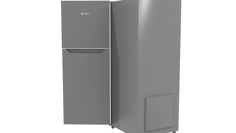 Stylish Double Door Refrigerator 3D - Professional 3D Model Render 4