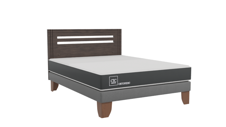 Stylish Bed Frame 3D Model - Professional 3D Model Render 10