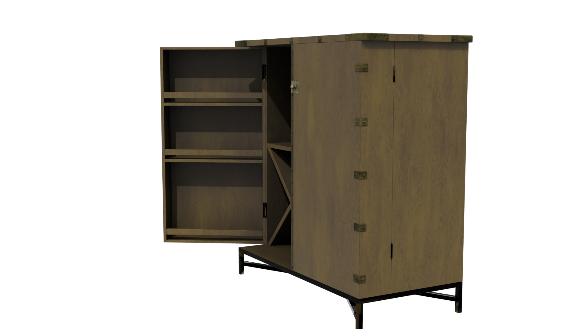 Basement Home Bar Facundo 3D Model - Professional 3D Model Render 22