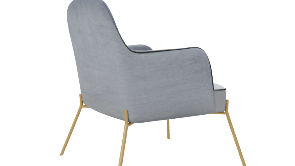 Stylish Modern Accent Chair 3D - Professional 3D Model Render 7