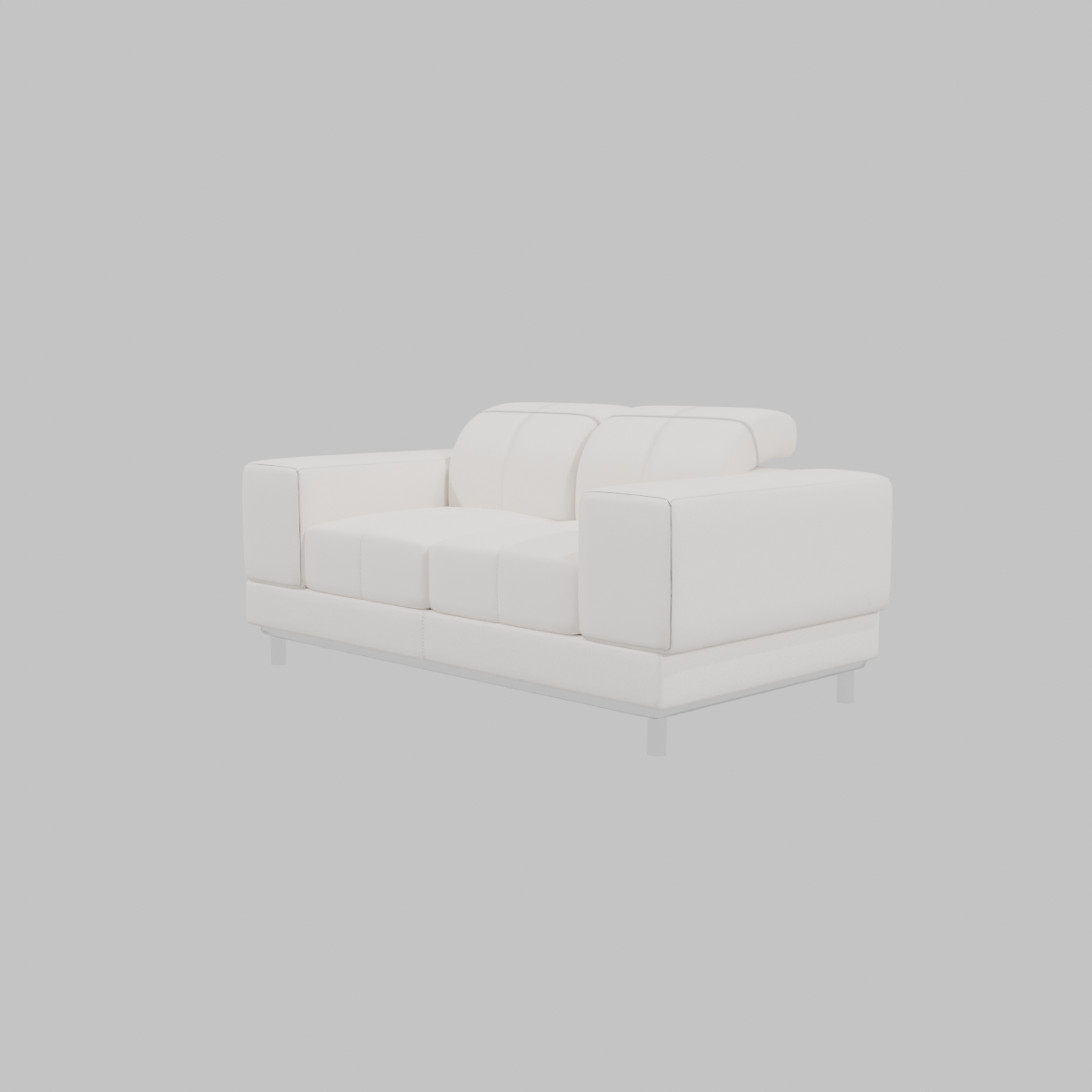 SOFÁ DE 2 CUERPOS PRAGA - BLANCO