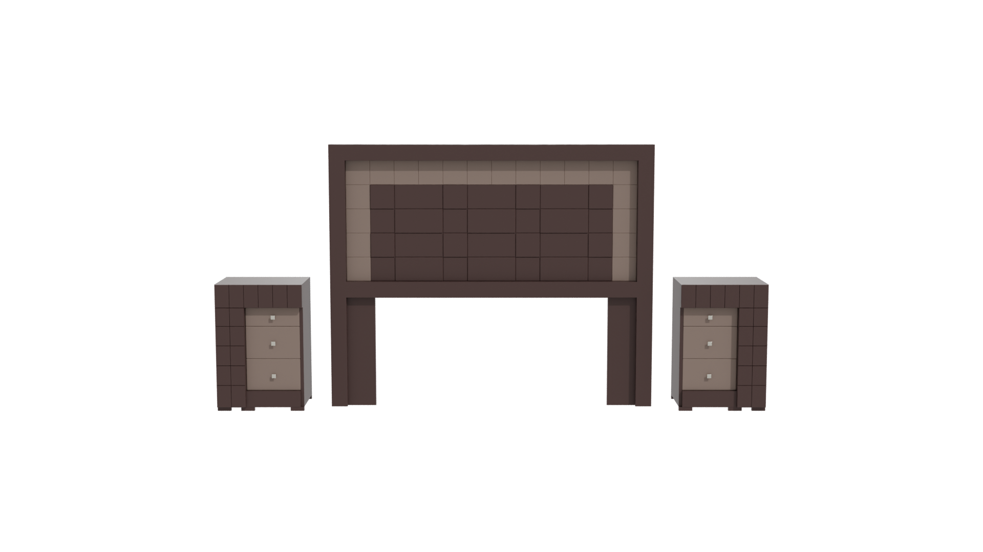 Stylish Bedroom Furniture Set 3D - Professional 3D Model Render 11