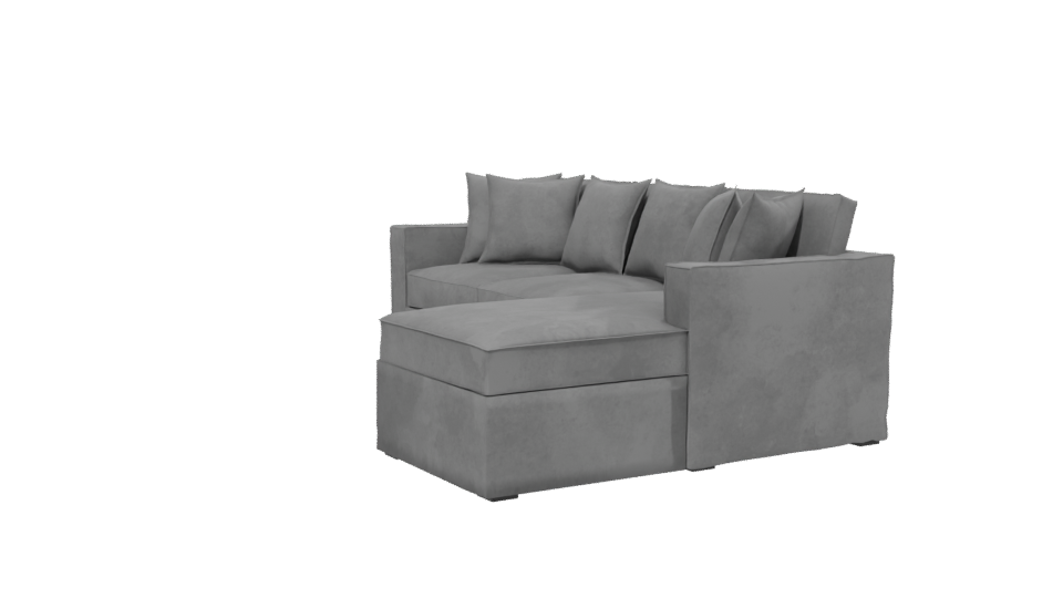 Contemporary L-Shaped Sofa 3D Model - Professional 3D Model Render 13