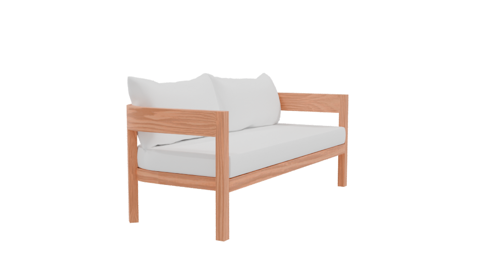 Modern Sofa 3D Model - Professional 3D Model Render 9