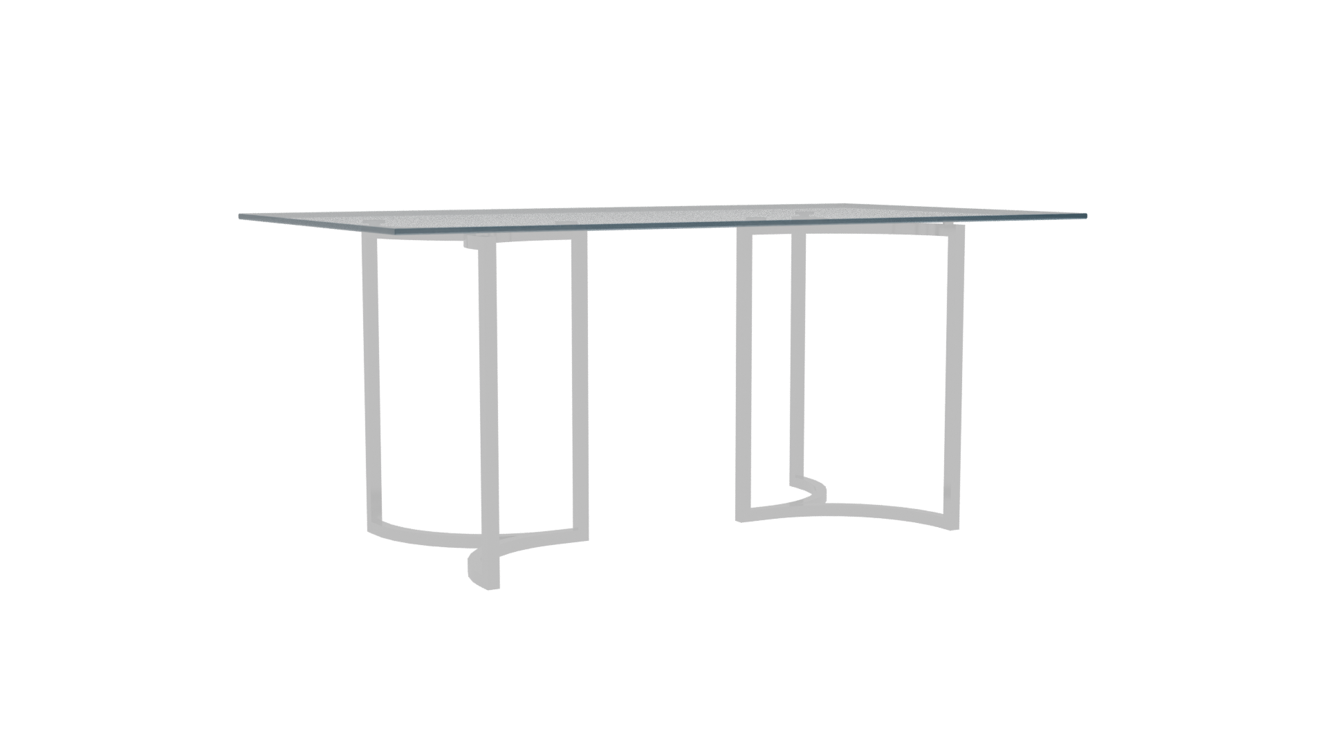 Stylish Glass Top Dining Table - Professional 3D Model Render 13