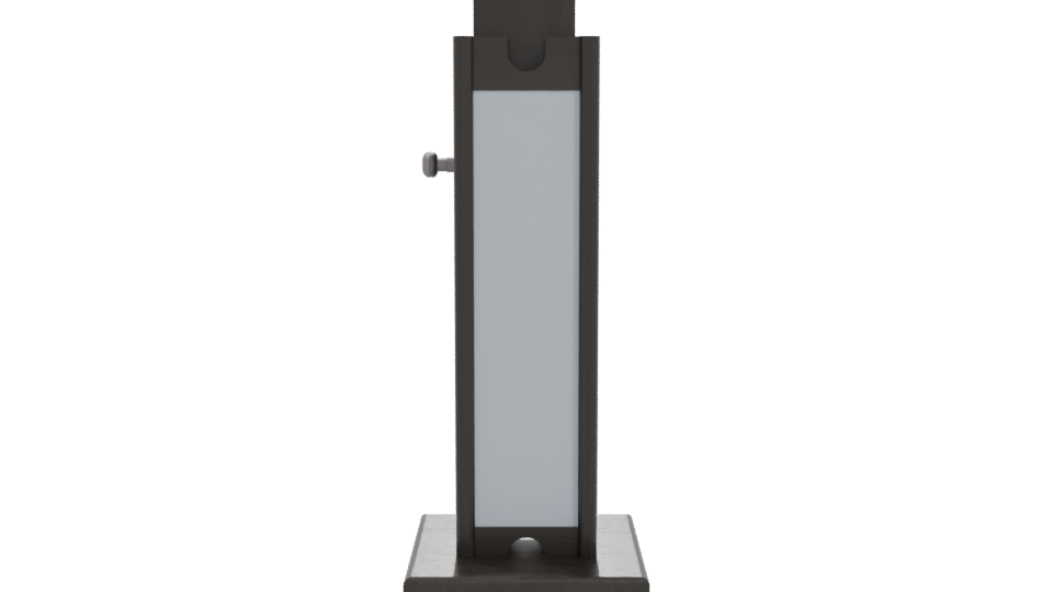 Stand Monitor Black 3D Model - Professional 3D Model Render 11