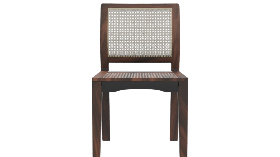 Elegant Wooden Dining Chair 3D Model - Professional 3D Model Render 11
