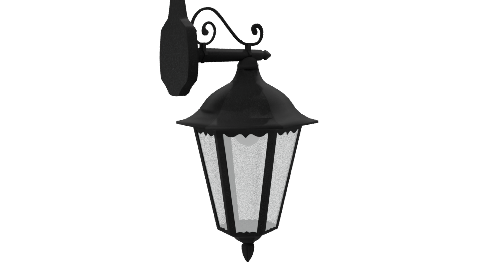 Elegant Wall-Mounted Lantern 3D - Professional 3D Model Render 7