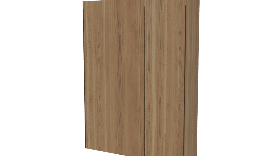 Stylish Wooden Storage Cabinet 3D - Professional 3D Model Render 6