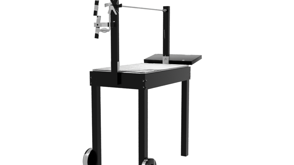 Outdoor Charcoal Grill Model - Professional 3D Model Render 3