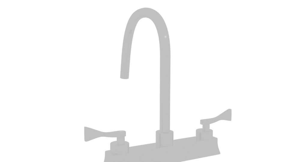 Stylish Kitchen Faucet Model - Professional 3D Model Render 4