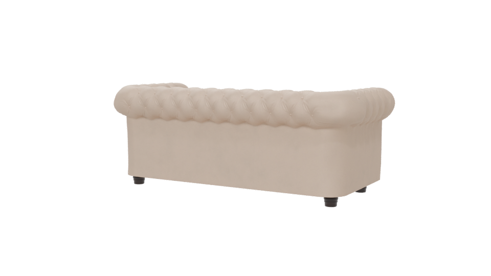 Elegant Classic Tufted Sofa 3D Model - Professional 3D Model Render 6