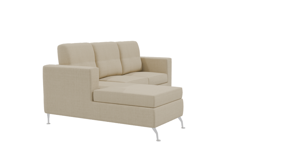 Contemporary L-Shaped Sofa Model - Professional 3D Model Render 9