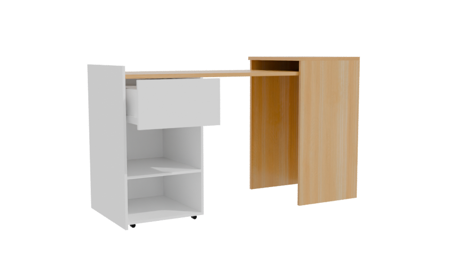 Modern Desk 3D Model - Professional 3D Model Render 10