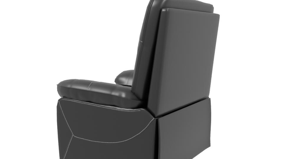 Stylish Recliner Chair 3D Model - Professional 3D Model Render 3