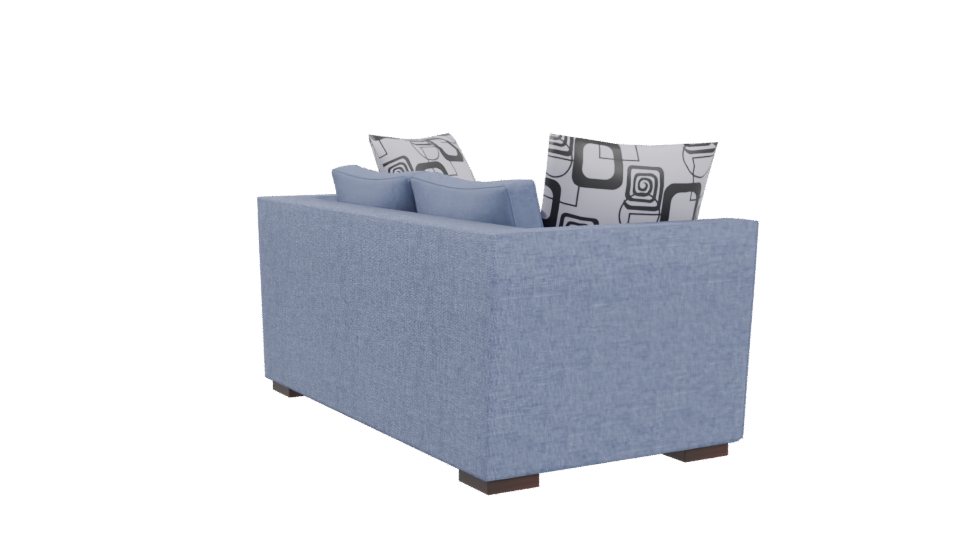 Stylish Fabric Sofa Model 3D - Professional 3D Model Render 4