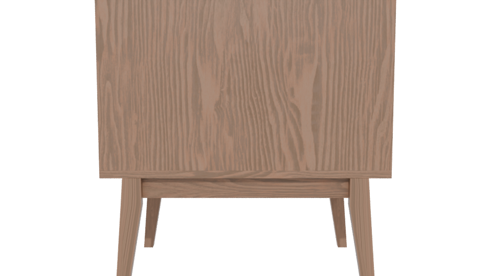 Stylish Wooden Nightstand Model 3D - Professional 3D Model Render 5