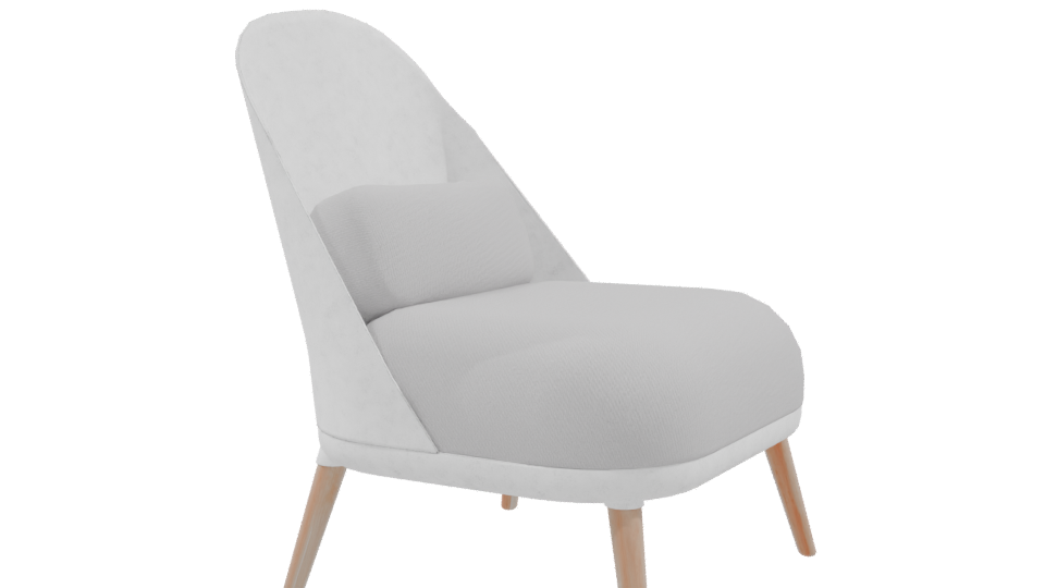 Stylish Minimalist Lounge Chair 3D Model - Professional 3D Model Render 9
