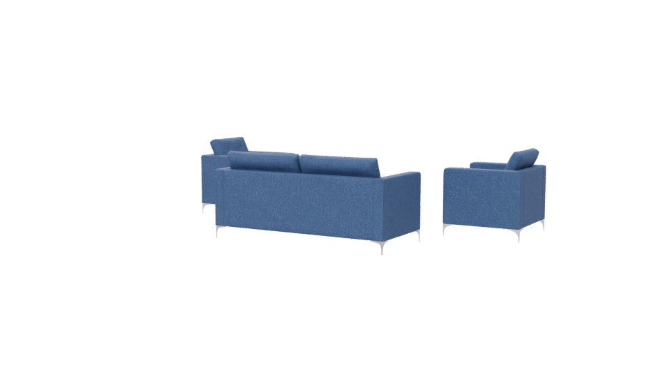 Stylish Sofa Set 3D Model - Professional 3D Model Render 6