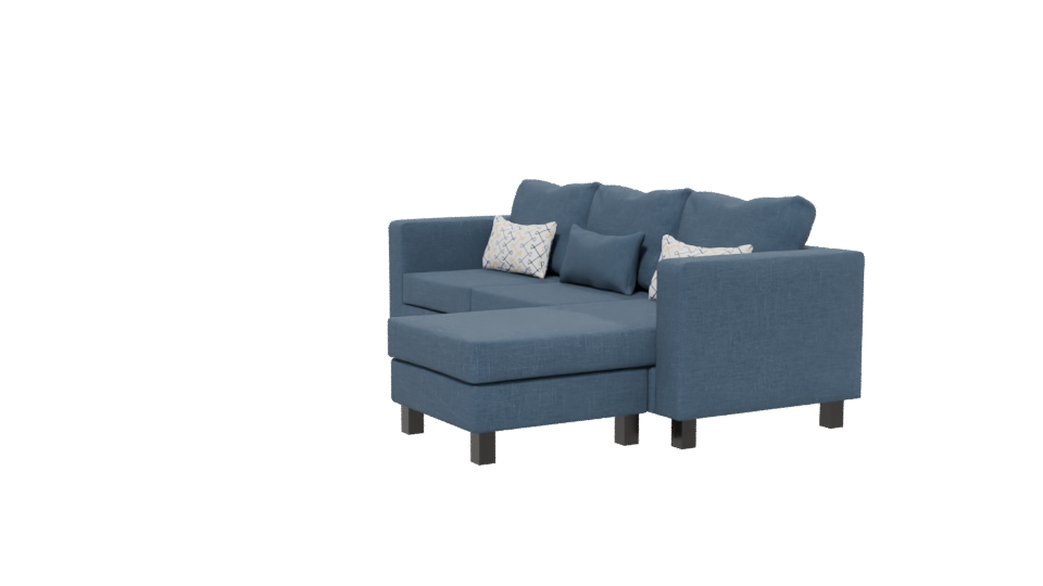 Modern L-Shaped Sofa 3D Model - Professional 3D Model Render 13