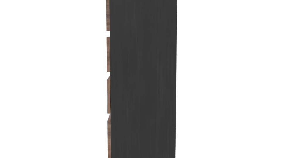 Stylish Wooden Drawer Unit 3D - Professional 3D Model Render 2