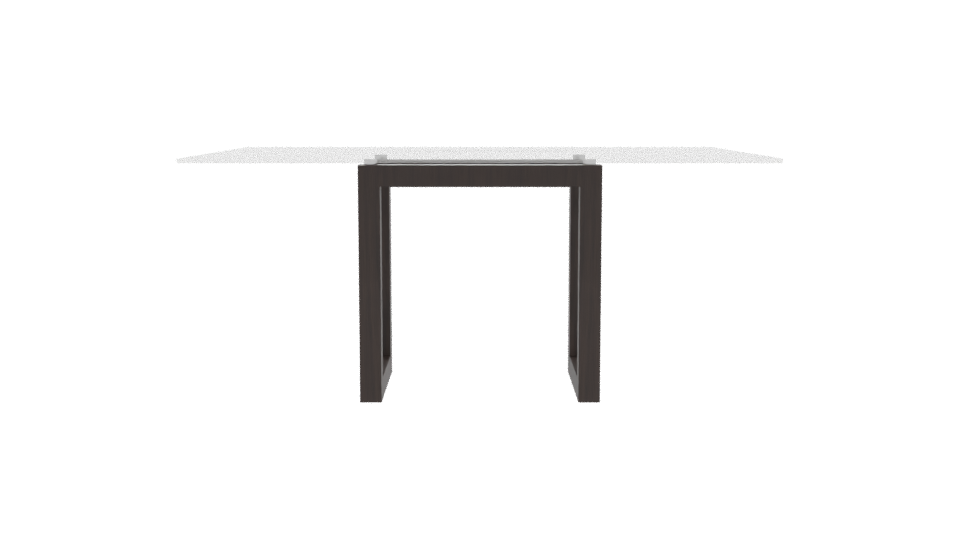 Glass Top Modern Dining Table - Professional 3D Model Render 11
