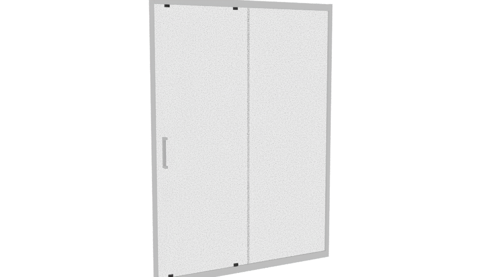 Modern Sliding Glass Door 3D - Professional 3D Model Render 4