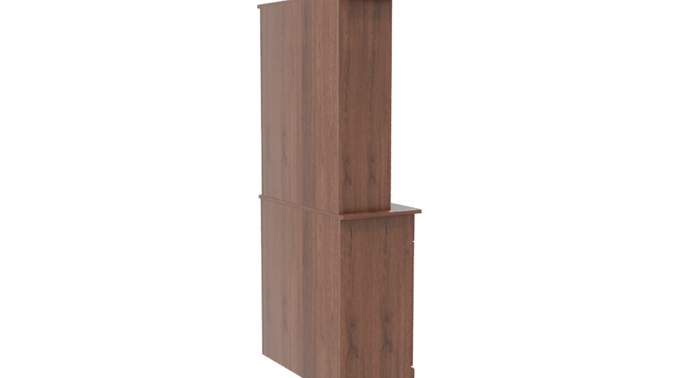Stylish Wooden Display Cabinet 3D - Professional 3D Model Render 7