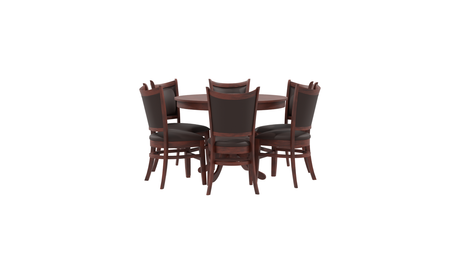 Elegant Dining Table Set 3D - Professional 3D Model Render 9